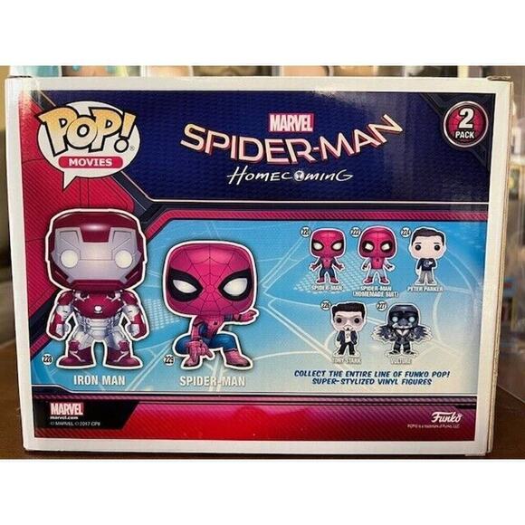 Funko Pop! Iron Man Spider-Man 2 Pack Spider-Man Homecoming Target Exclusive - Picture 3 of 7